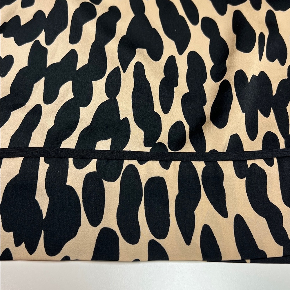 LOFT Black and Tan Patterned Sheath Dress - Picture 2 of 16